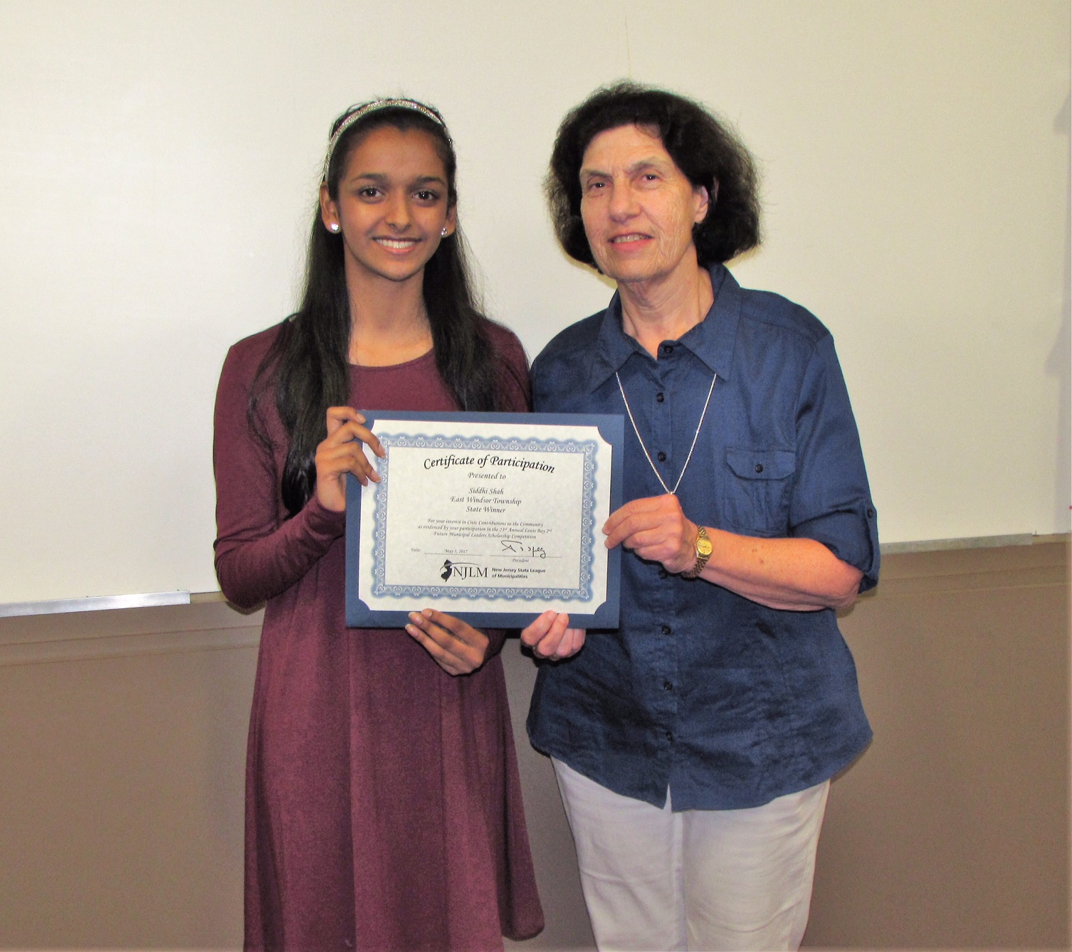 Louis Bay Scholarship Winner.JPG